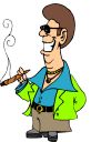 Man Smoking Cigar